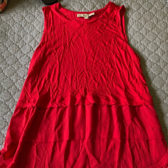 LOFT Tops - LOFT | Pink Tank Blouse